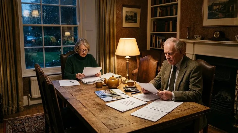 Property equity statement and mortgage calculations for pension trade-off